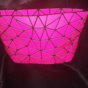 Neon pink clutch